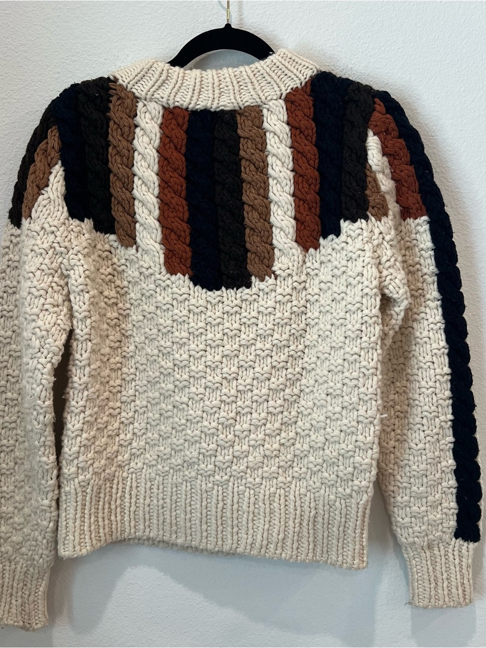 Sea New York Aspen chunky knit Sweater 80% wool XS resort ski vacation winter - Picture 8 of 11